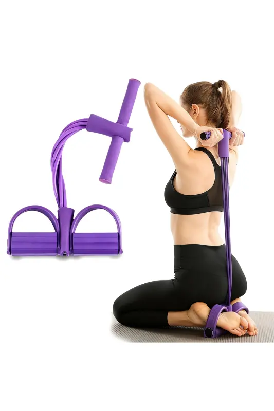 Body Trimmer Sit-Up Machine Home Exercise Elastic Band - 1