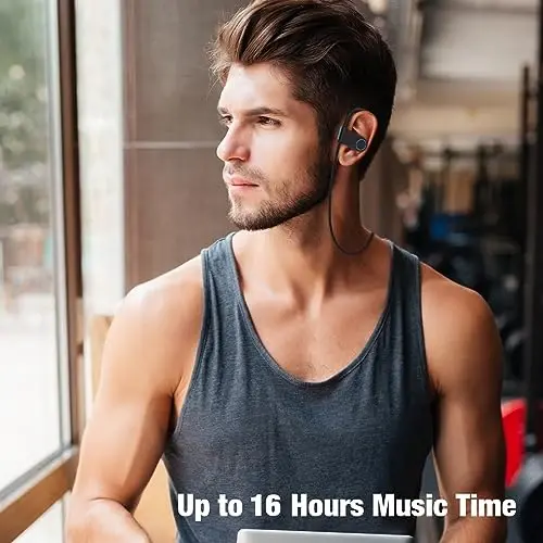 Boean Wireless Earbuds, Bluetooth Headphones 5.3, Wireless Headphones with 16Hrs Playtime IPX7 Waterproof in-Ear Earphones, Deep Bass Stereo Earbuds with Microphone for Gym Running Home Workout - 2