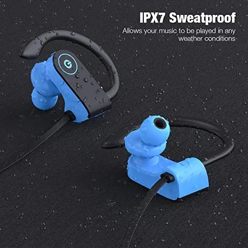 Boean Wireless Earbuds, Bluetooth Headphones 5.3, Wireless Headphones with 16Hrs Playtime IPX7 Waterproof in-Ear Earphones, Deep Bass Stereo Earbuds with Microphone for Gym Running Home Workout - 5