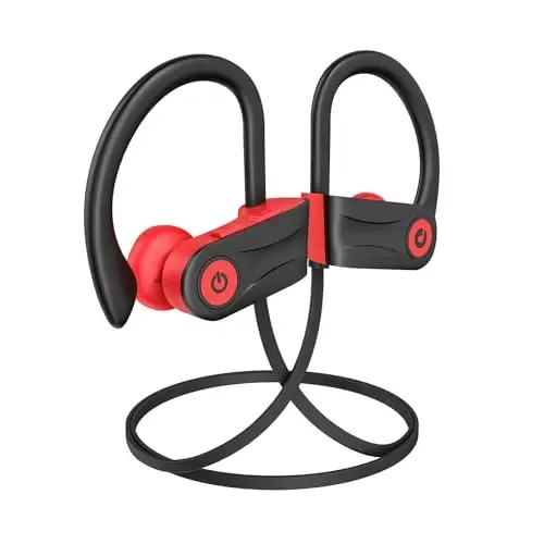 Boean Workout Headphones Bluetooth Mic bilan eshitish vositasi Bluetooth 5.3 texnologiyasi Stereo Sound Deep Bass 16 soat ijro etish Yugurish uchun eshitish vositasi IPX7 sport uchun - 2