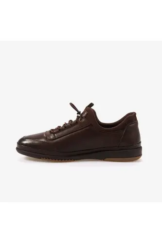 Bog'ichli erkaklar sporti & Sneaker poyabzali 9779-Qahva - KEMAL TANCA (1)