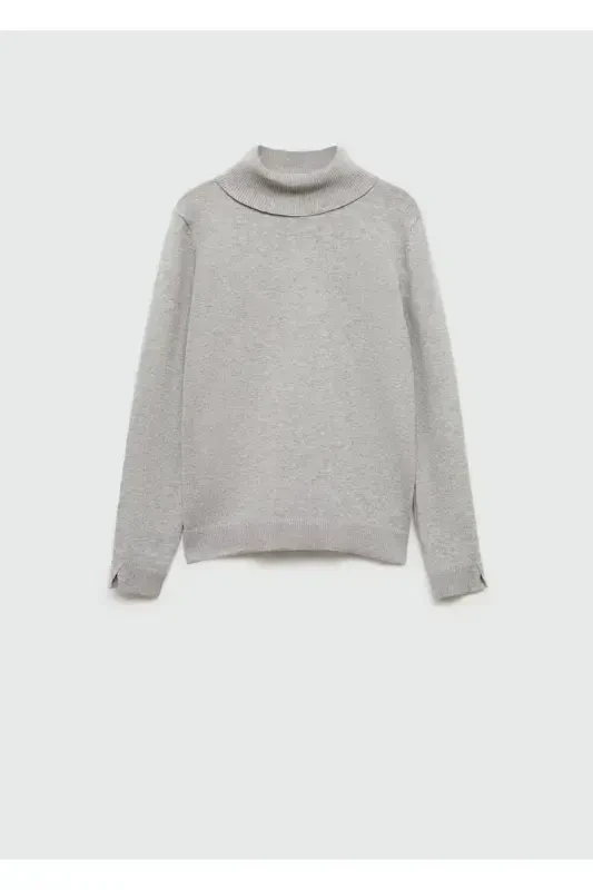 Boʻgʻizli oʻrma kozok - Oʻrta Xira Kulrang - 3