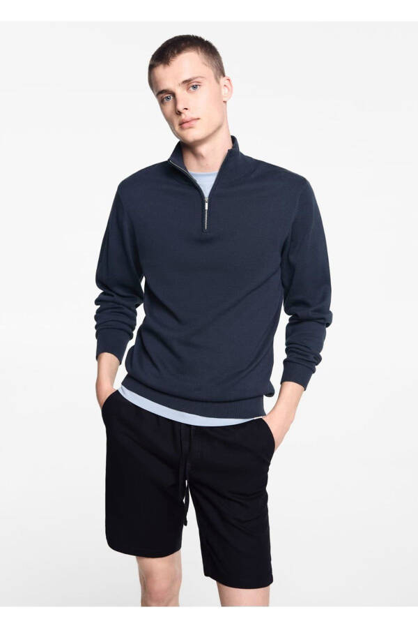 Bog'lamali zig'ir Bermuda shimlari - 1