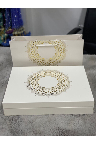 Bohca Prayer Rug Set-White - 3