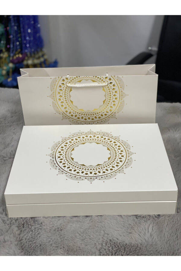 Bohca Prayer Rug Set-White - 3