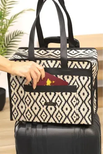 Bohe Seyahat Çantası Çok Amaçlı Çanta-Siyah - 4