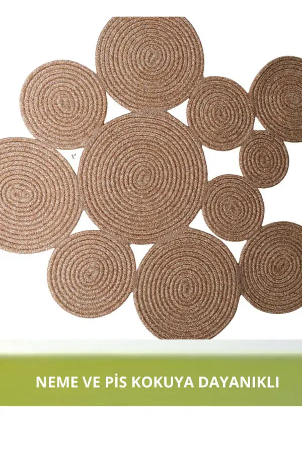 BOHEM WASHABLE DOUBLE-SIDED JUTE, RUG BATHROOM MAT. MAT - 6