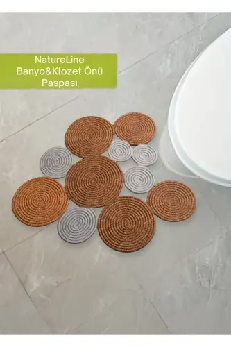 - BOHEM YIKANABİLİR ÇİFT TARAFLI JÜT, HASIR KLOZET ÖNÜ PASPASI. PASPAS-SİYAH - 3