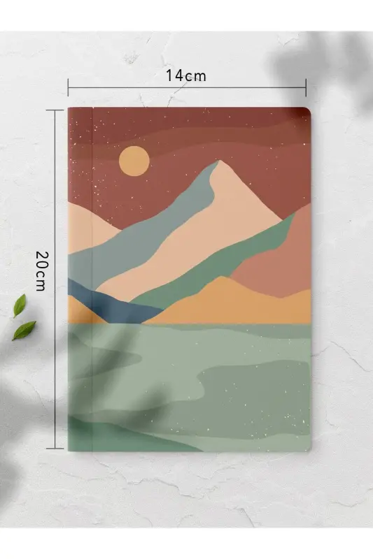 Boho Çizgisiz Defter Seti - 4 Adet - 14cm*20cm - 64 Sayfa-Renkli XI - 5