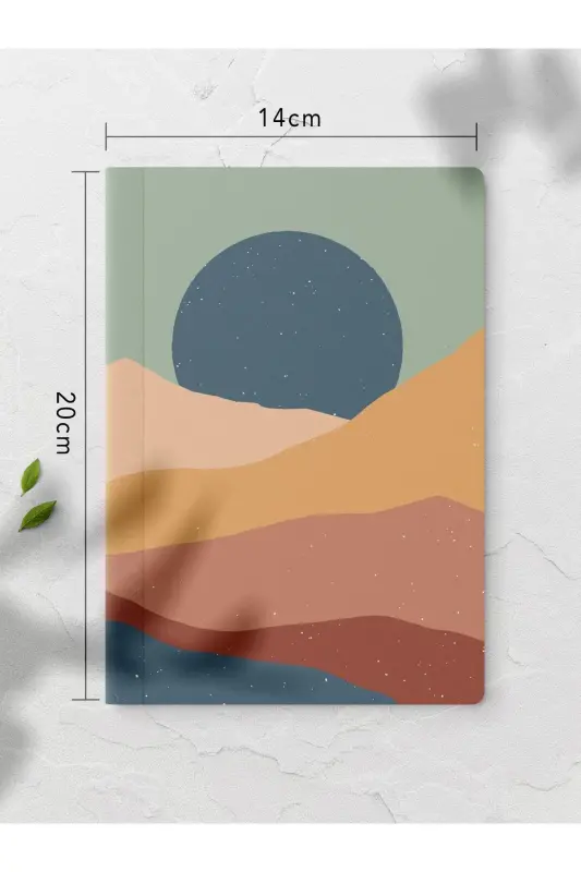 Boho Çizgisiz Defter Seti - 4 Adet - 14cm*20cm - 64 Sayfa-Renkli XI - 6