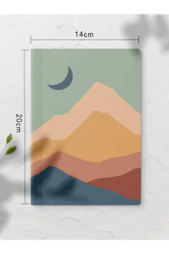 Boho Stripeless Notebook Set - 4 Pieces - 14cm*20cm - 64 Pages-Colorful XI - 3