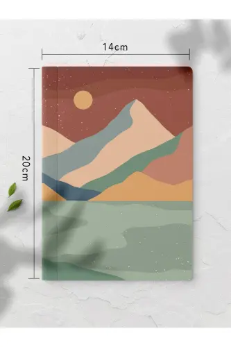 Boho Stripeless Notebook Set - 4 Pieces - 14cm*20cm - 64 Pages-Colorful XI - 5