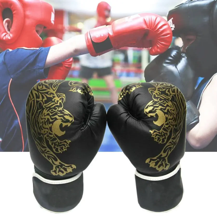 Boxing Gloves Adults Comfortable Polyurethane Boxing Gloves for Training, Multicolor - 1