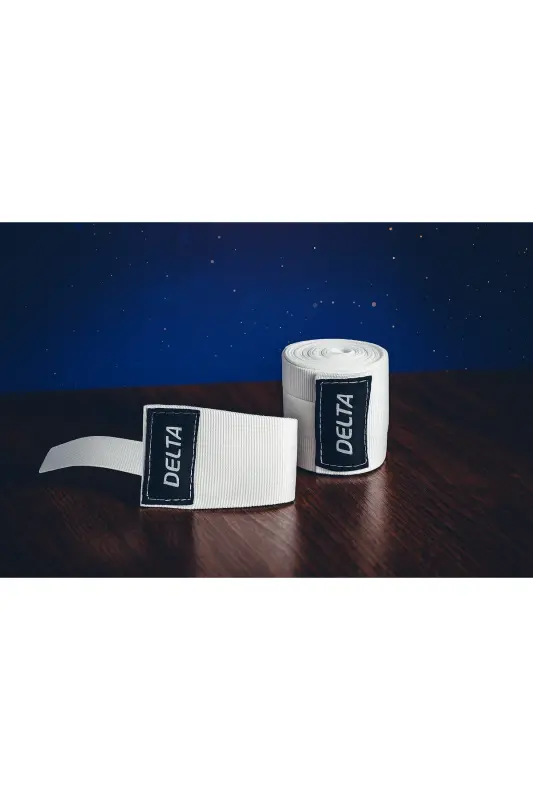 Boks Kickbox Muay Thai Sanda El Bandajı 3,5 Metre x 2 Adet-Beyaz - DELTA