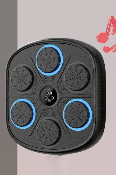 Boks Mashg'ulot Mashinasi RGB Musiqali Bluetooth Karnay Yosh Katta Boks Mashqlari Qo'lqop Sovg'a - 8