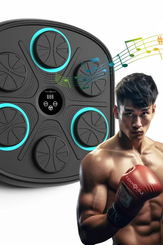 Boks Mashg'ulot Mashinasi RGB Musiqali Bluetooth Karnay Yosh Katta Boks Mashqlari Qo'lqop Sovg'a - 6