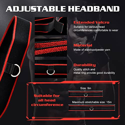 KTEBO® Boxing Reflex Ball Headband Set - Includes 4 Different Balls and 2 Adjustable Headbands for Beginner Proficiency Improvement, Great Boxing Equipment - 8