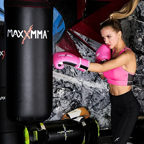 Боксерские перчатки MaxxMMA Pro Style для мужчин и женщин, тренировочные перчатки для работы с мешком, муай тай, спарринг, кикбоксинг, ударные работы по мешку, боевые перчатки - 10