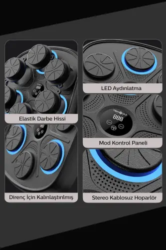 Боксерский тренажер RGB музыкальный Bluetooth-динамик Подарок для бокса для взрослых - 5