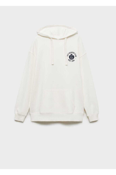 Oversize desenli sweatshirt - 3