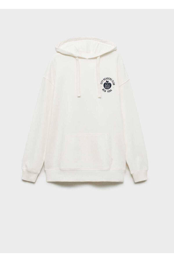 Oversize desenli sweatshirt - 3