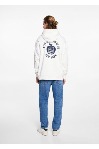 Oversize desenli sweatshirt - 4