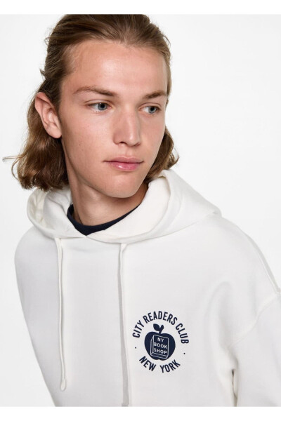 Oversize desenli sweatshirt - 6