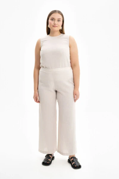 Bol Kesim Basic Pantolon-Taş - AKER