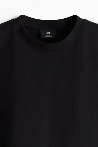 Loose Fit Tişört-Siyah - 7