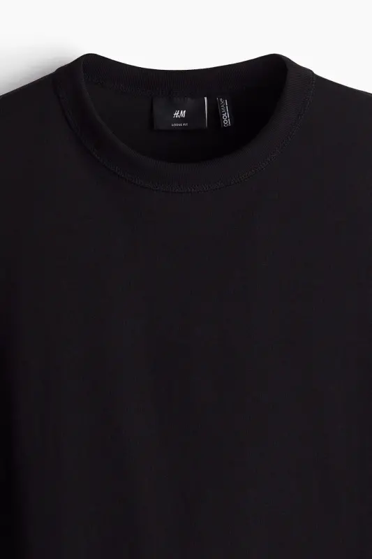 COOLMAX® Loose Fit Tişört - Siyah - 6