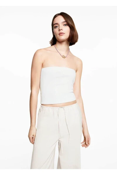 Wideleg keten pantolon-Gri - MANGO TEEN