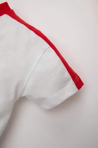 Bo'la bola kiyimli qisqa yengli futbolka D1485A524SM - 6