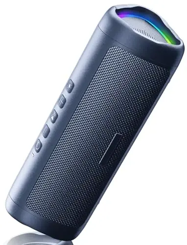 BolaButty Bluetooth Speaker with HD Sound, Portable Wireless, IPX5 Waterproof, Up to 20H Playtime, TWS Pairing, BT5.3, for Home/Party/Outdoor/Beach, Electronic Gadgets, Birthday Gift (Navy) - BOLABUTTY