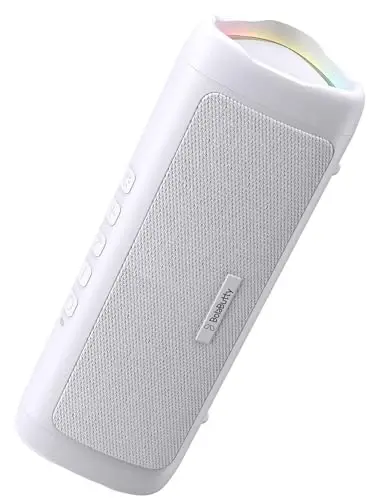 Bluetooth Speaker, 20W HD Sound, Portable Wireless, IPX5 Waterproof, Up to 24H Playtime, TWS, for Home/Party/Outdoor/Camping/Beach Essentials, Birthday Gift for Fathers Day Men Dad Husband (White) - BOLABUTTY (1)