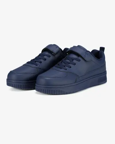 Кеды кожаные детские - DARK-BLUE - 2