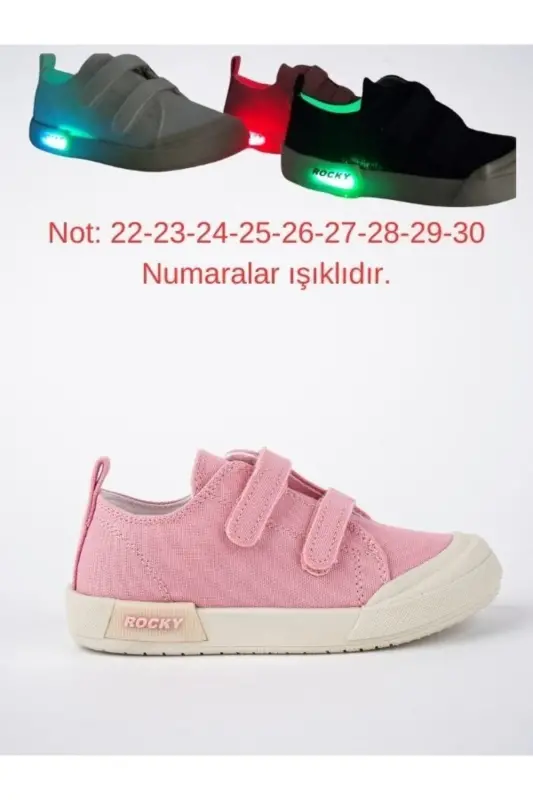 Bolalar Pushti Zig'ir Yoritgichli Ortopedik Sport Poyafzali-PUSHTI - 4