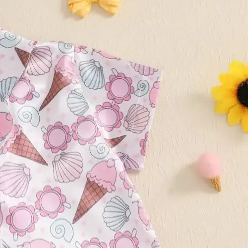 Bolalar Qiz Bola Satin Pijama To'plami Qisqa Yengli Tugmali Ko'ylak Va Shortilar Pjs Yozgi Uyqu Kiyimi Tungi Kiyimi - 5