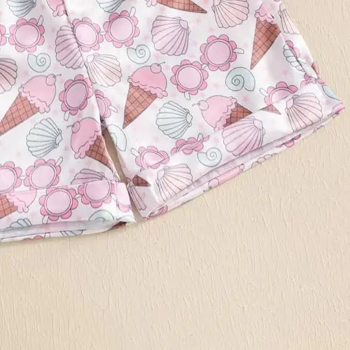 Bolalar Qiz Bola Satin Pijama To'plami Qisqa Yengli Tugmali Ko'ylak Va Shortilar Pjs Yozgi Uyqu Kiyimi Tungi Kiyimi - 7
