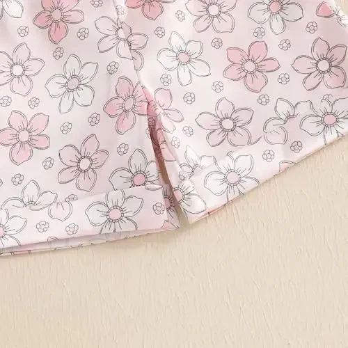 Bolalar qizaloq o'g'il bola atlas pijama to'plami Qisqa yengli tugmali ko'ylak va shortilar Pjs yozgi uyqu kiyimlari - 7