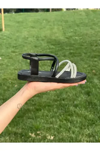 Bolalar sandaleti, Chaqaloq sandaleti, To'y poyafzali, Sirpanmaydigan yozgi zamonaviy bolalar poyafzali - Metall rangli - BOLD BOUTIQUE (1)