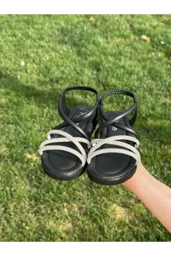 Bolalar sandaleti, Chaqaloq sandaleti, To'y poyafzali, Sirpanmaydigan yozgi zamonaviy bolalar poyafzali - Metall rangli 