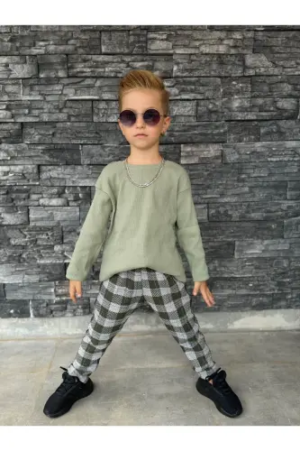 Bolalar shalvar bohem to'plam salash-Çağla - BARIN KIDS (1)