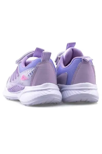 Bolalar sport poyabzali | Ortopedik - Sirpanmaydigan - Yengil va Qulay | Velcro | Kundalik va Maktabda foydalanish - Binafsha / Pushti - 3