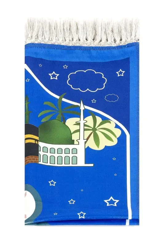 Bolalar uchun bosma naqshli joynamoz - Sharli Kabeli to'q ko'k rang - 44 X 78 sm - Sharli Kabeli to'q ko'k - 2