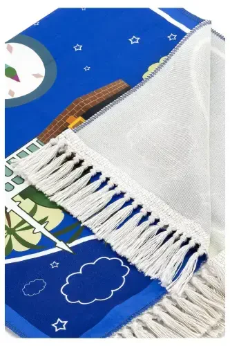 Bolalar uchun bosma naqshli joynamoz - Sharli Kabeli to'q ko'k rang - 44 X 78 sm - Sharli Kabeli to'q ko'k - 3