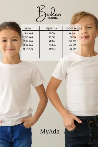 Bolalar uchun futbolka, elastik shortli baliq tutgan astronavt bosma 2'li to'plam 12344 - MYADA (1)