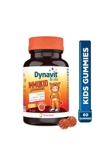 Bolalar uchun Immukid Jeli 60 dona apelsin ta'mli chaynaladigan - 9