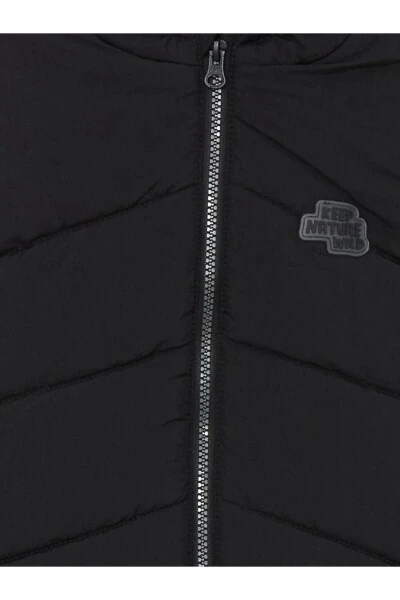 Bolalar uchun kaputli bosilgan puf yelegi - LC WAIKIKI (1)