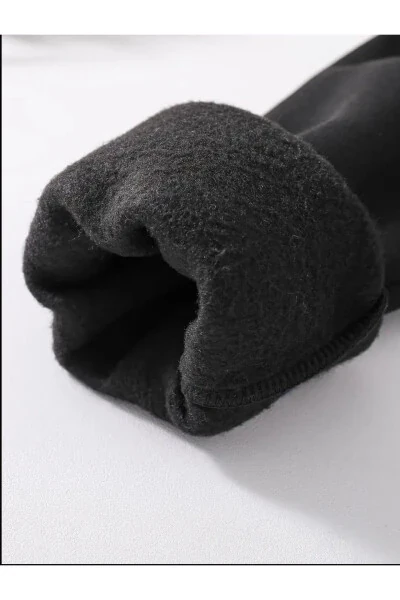 Bolalar uchun kaputli o‘g‘il-qizlar uchun bosma qora kulrang fermuarlı ko‘ylagi - 5