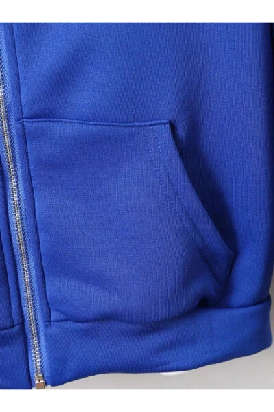 Bolalar uchun M hajmdagi bosma fermuarlı ko'ylagi/kurtka - 3